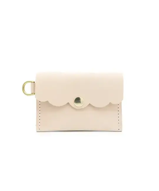 Glad & Young Studio - GYS GYS BA - Solid Leather Dot Wallet, Natural