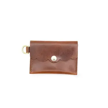 Glad & Young Studio - GYS GYS BA - Solid Leather Dot Wallet, Brown