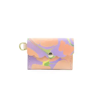 Glad & Young Studio - GYS GYS BA - Marbled Leather Dot Wallet Sweet Sorbet