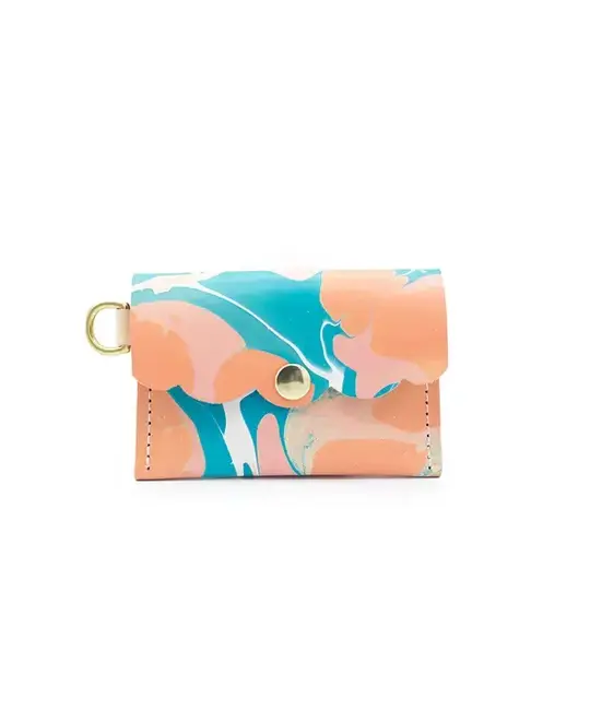Glad & Young Studio - GYS GYS BA - Marbled Leather Dot Wallet Peachtree Street