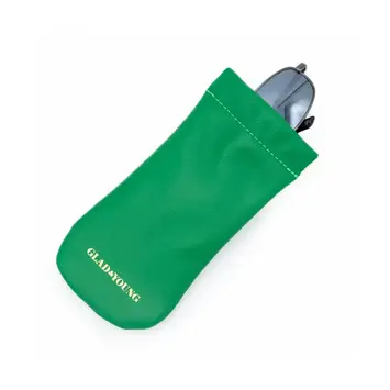 Glad & Young Studio - GYS GYS ACKC - Sunny Side Leather Glasses Sleeve, Kelly Green