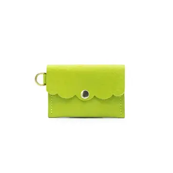 Glad & Young Studio - GYS GYS BA - Solid Leather Dot Wallet, Matcha Green