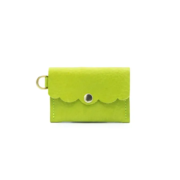 Glad & Young Studio - GYS GYS BA - Solid Leather Dot Wallet, Matcha Green