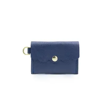 Glad & Young Studio - GYS GYS BA - Solid Leather Dot Wallet, Midnight