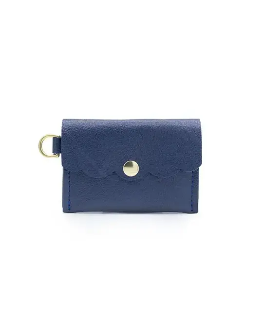 Glad & Young Studio - GYS GYS BA - Solid Leather Dot Wallet, Midnight