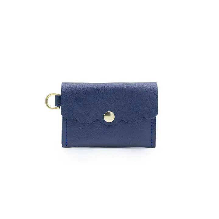 Glad & Young Studio - GYS GYS BA - Solid Leather Dot Wallet, Midnight