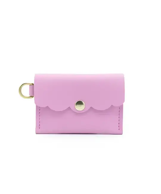 Glad & Young Studio - GYS GYS BA - Solid Leather Dot Wallet, Petal