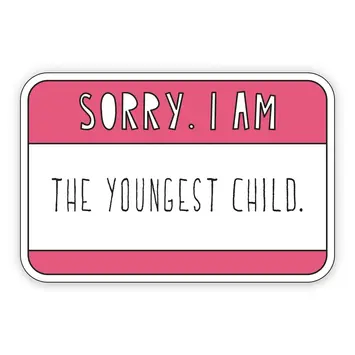 Near Modern Disaster - NMD NMD ST - Sorry. I Am The Youngest Child Name Tag Sticker