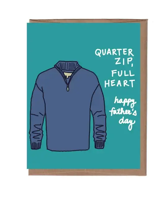 La Familia Green - LFG LFGGCFD0023 - Quarter Zip Full Heart Father's Day Card