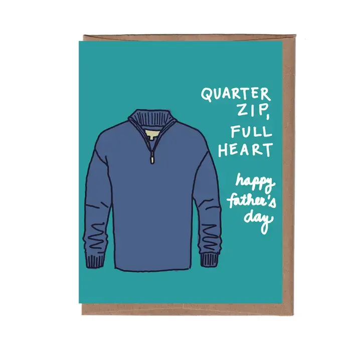 La Familia Green - LFG LFGGCFD0023 - Quarter Zip Full Heart Father's Day Card