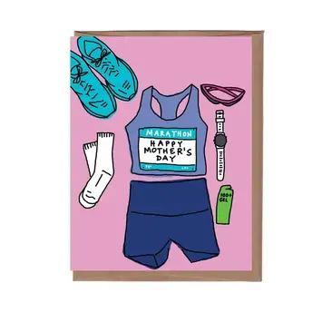 La Familia Green - LFG LFGGCMD0015 - Marathon Mom Mother's Day Card
