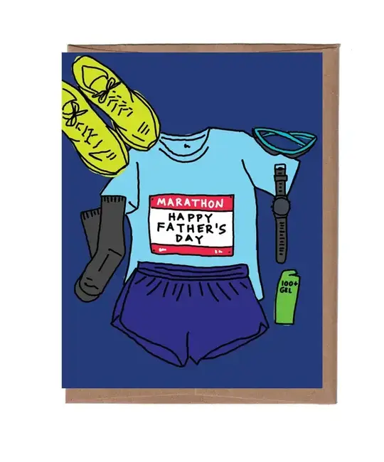 La Familia Green - LFG LFGGCFD0024 - Marathon Dad Father's Day Card