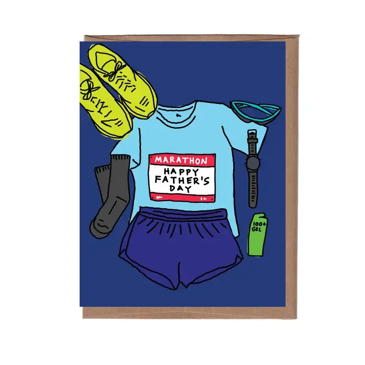 La Familia Green - LFG LFGGCFD0024 - Marathon Dad Father's Day Card