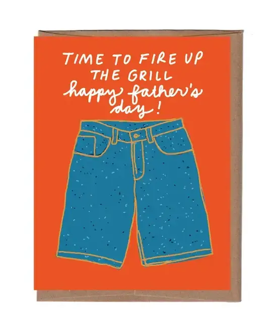 La Familia Green - LFG LFGGCFD0019 - Fire Up the Grill Jorts Father's Day Card