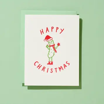 Iron Curtain Press - IC ICGCHO0010 - Christmas Pickle Holiday Card
