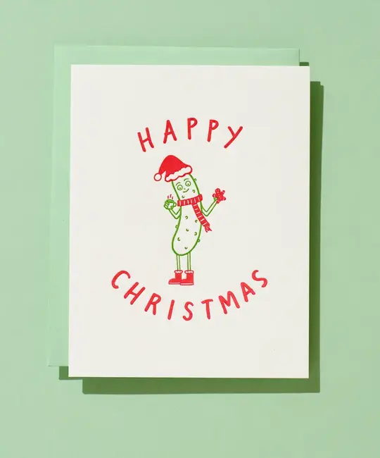 Iron Curtain Press - IC ICGCHO0010 - Christmas Pickle Holiday Card