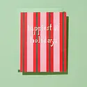 Iron Curtain Press - IC ICGCHO0011 - Stripes Happiest of Holidays Card
