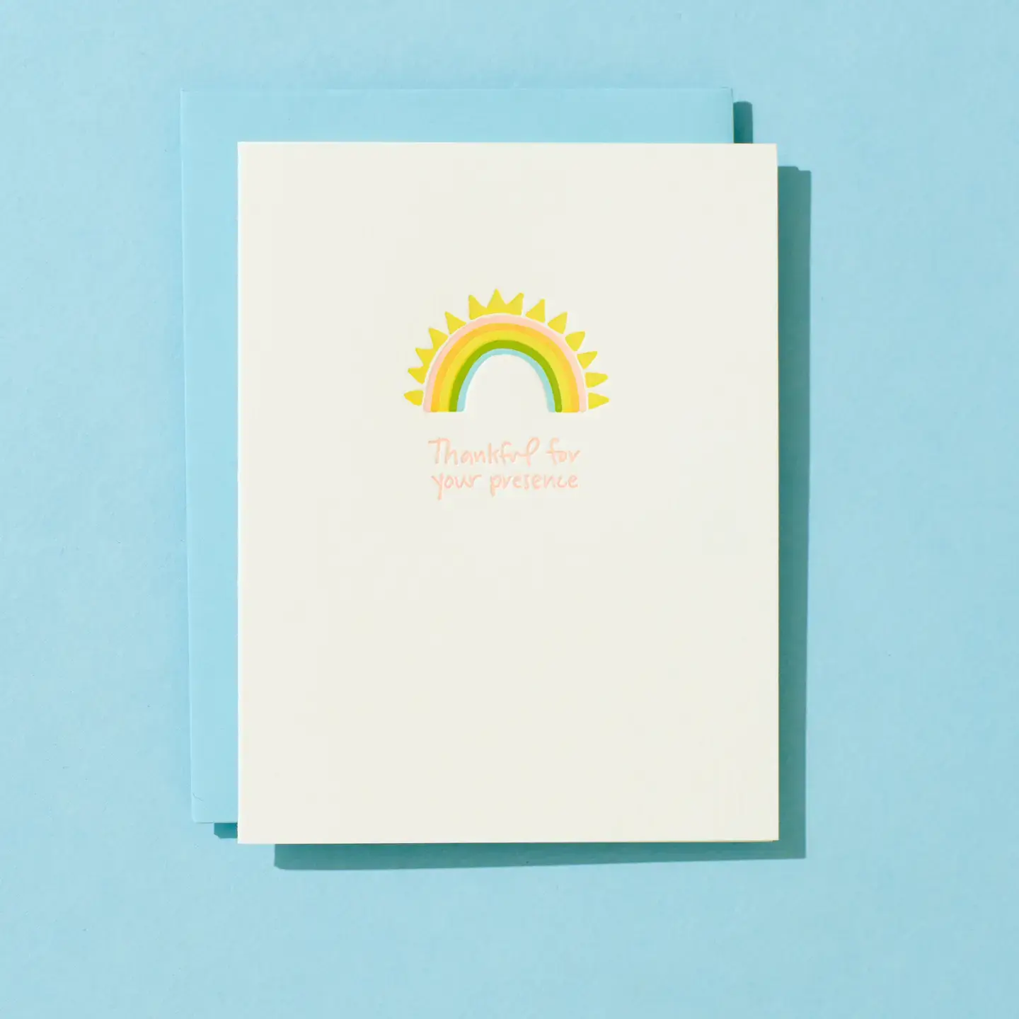 Iron Curtain Press - IC ICGCTY0015 - Thankful for Your Presence Rainbow Thank You Card