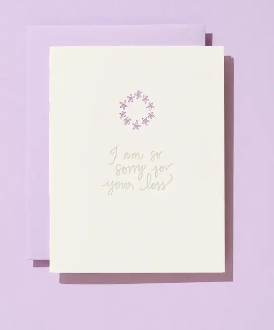 Iron Curtain Press - IC ICGCSY0011 - I Am So Sorry for Your Loss Sympathy Card