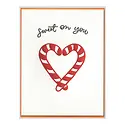 Ink Meets Paper - IMP IMPGCHO0023 - Sweet on You Candy Cane Heart Holiday Card