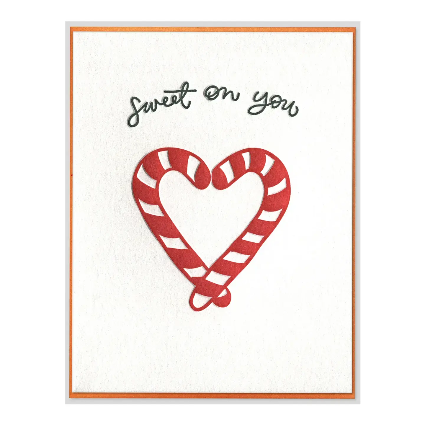 Ink Meets Paper - IMP IMPGCHO0023 - Sweet on You Candy Cane Heart Holiday Card