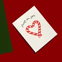 Ink Meets Paper - IMP IMPGCHO0023 - Sweet on You Candy Cane Heart Holiday Card