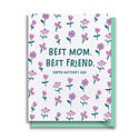Gus and Ruby Letterpress - GR GRGCMD0005 - Best Mom, Best Friend. Mother's Day Card