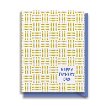 Gus and Ruby Letterpress - GR GRGCFD0003 - Happy Father's Day Geo