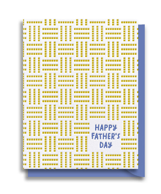 Gus and Ruby Letterpress - GR GRGCFD0003 - Happy Father's Day Geo