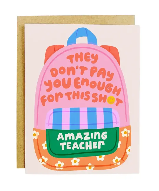 KANDS.CO - KA KAGCMI0001- Pay Enough Amazing Teacher Card
