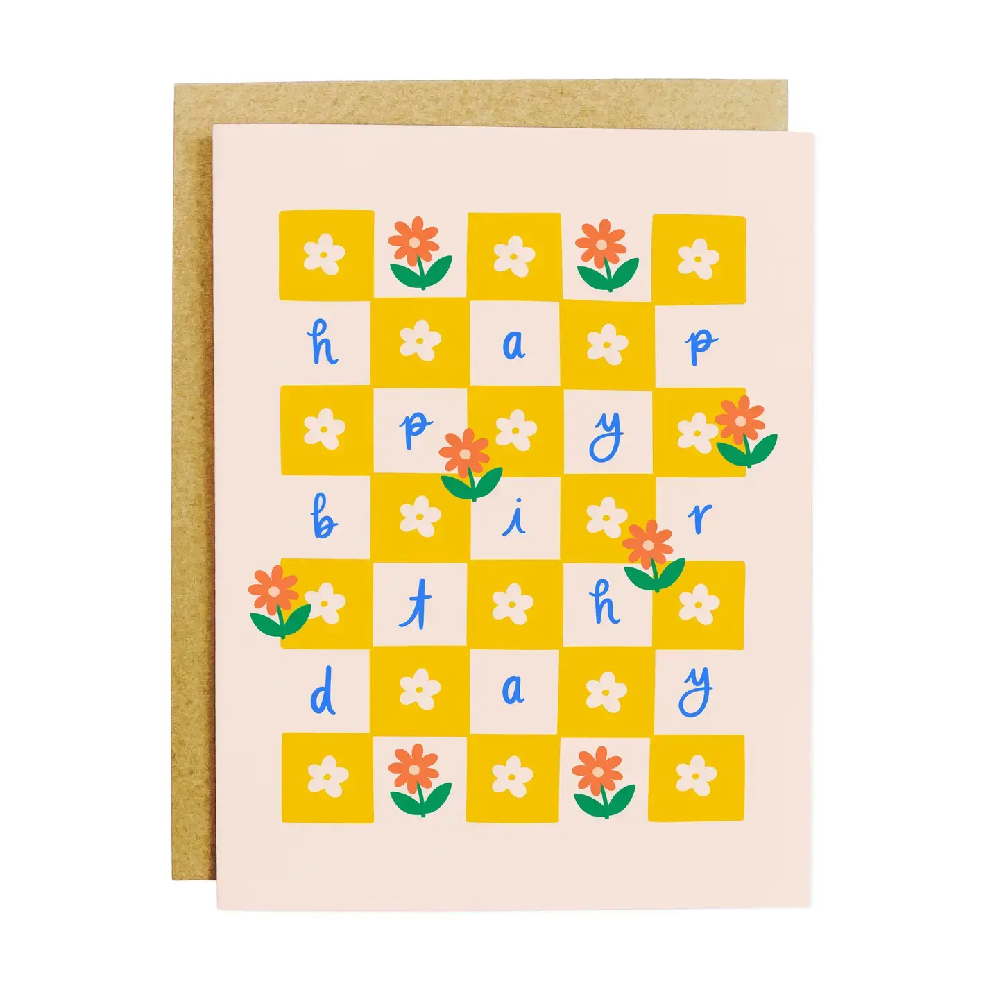 KANDS.CO - KA KAGCBI0002- Daisy Check Birthday Card