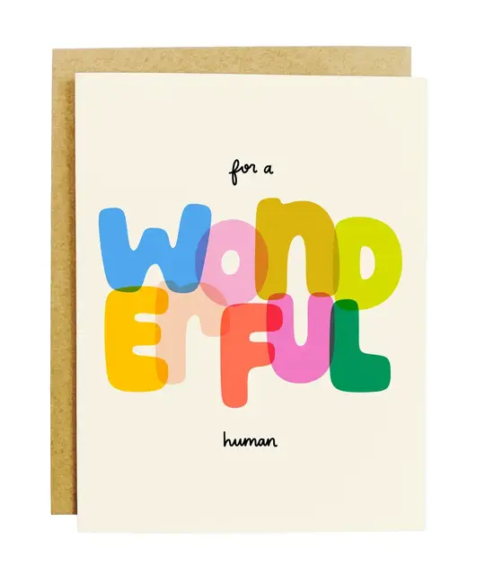 KANDS.CO - KA KAGCMI0003- For a Wonderful Human Card