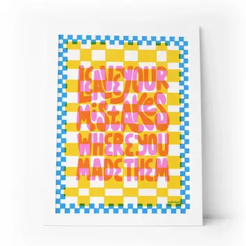 KANDS.CO - KA KA PRSM - Leave Your Mistakes Print (11" x 14")