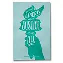 Ladyfingers Letterpress - LF LF PR - With Liberty & Justice For All Protest Poster