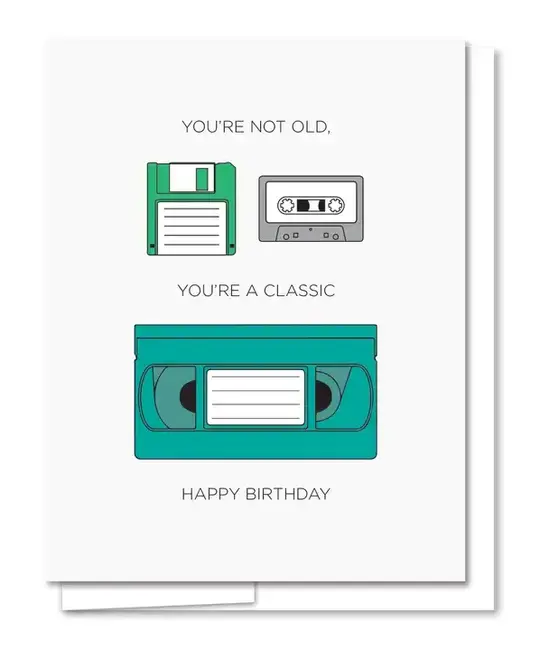 Quick Brown Fox Letterpress - QBF QBFGCBI0004 - Classic Media Birthday Card