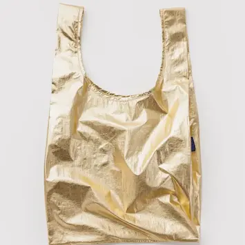 Baggu - BA BA BAG - Gold Metallic Standard Baggu Reusable Bag