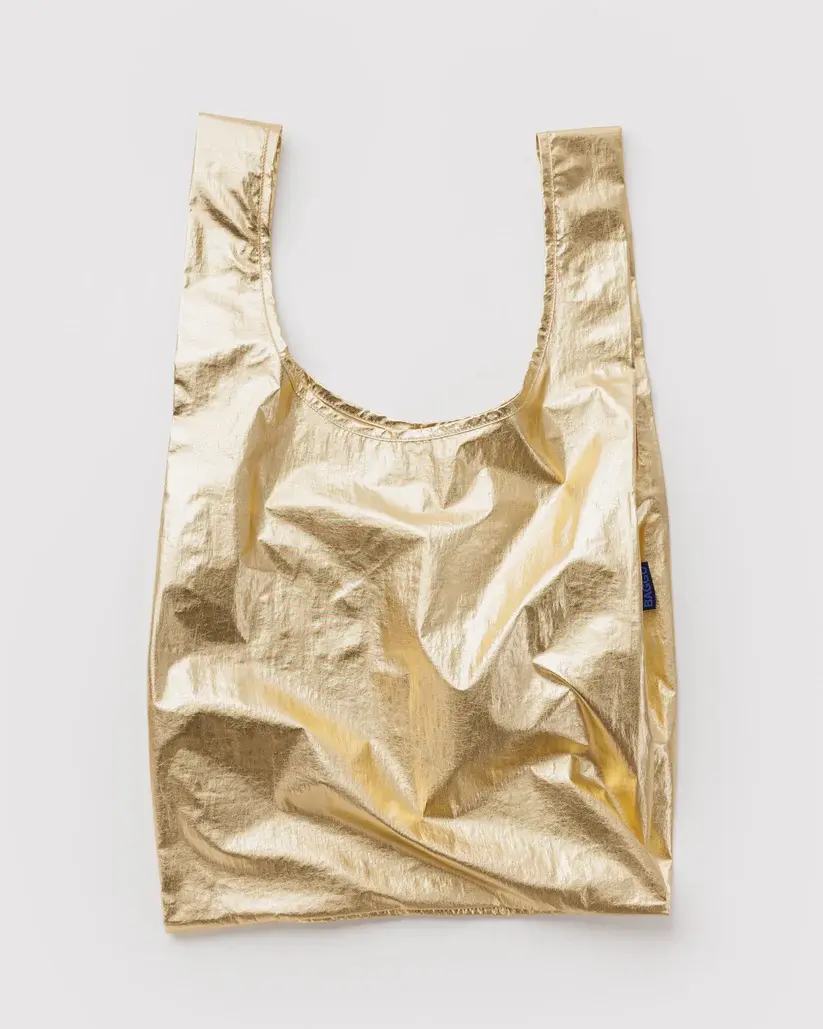 Baggu - BA BA BAG - Gold Metallic Standard Baggu Reusable Bag