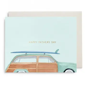 E. Frances Paper Studio - EF EFGCFD0020 - Woody Surf Wagon Father's Day Card