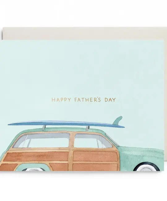 E. Frances Paper Studio - EF EFGCFD0020 - Woody Surf Wagon Father's Day Card