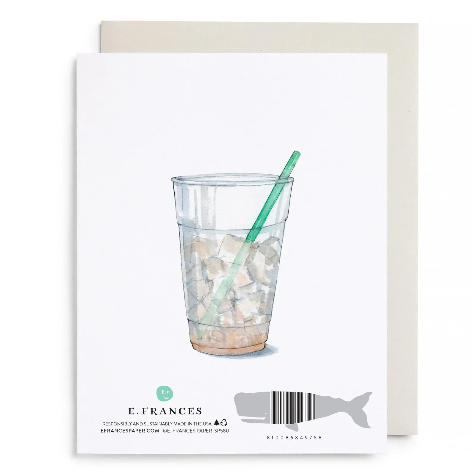 E. Frances Paper Studio - EF EFGCMD0037 - Cool Like Mom Iced Coffee Mother's Day Card