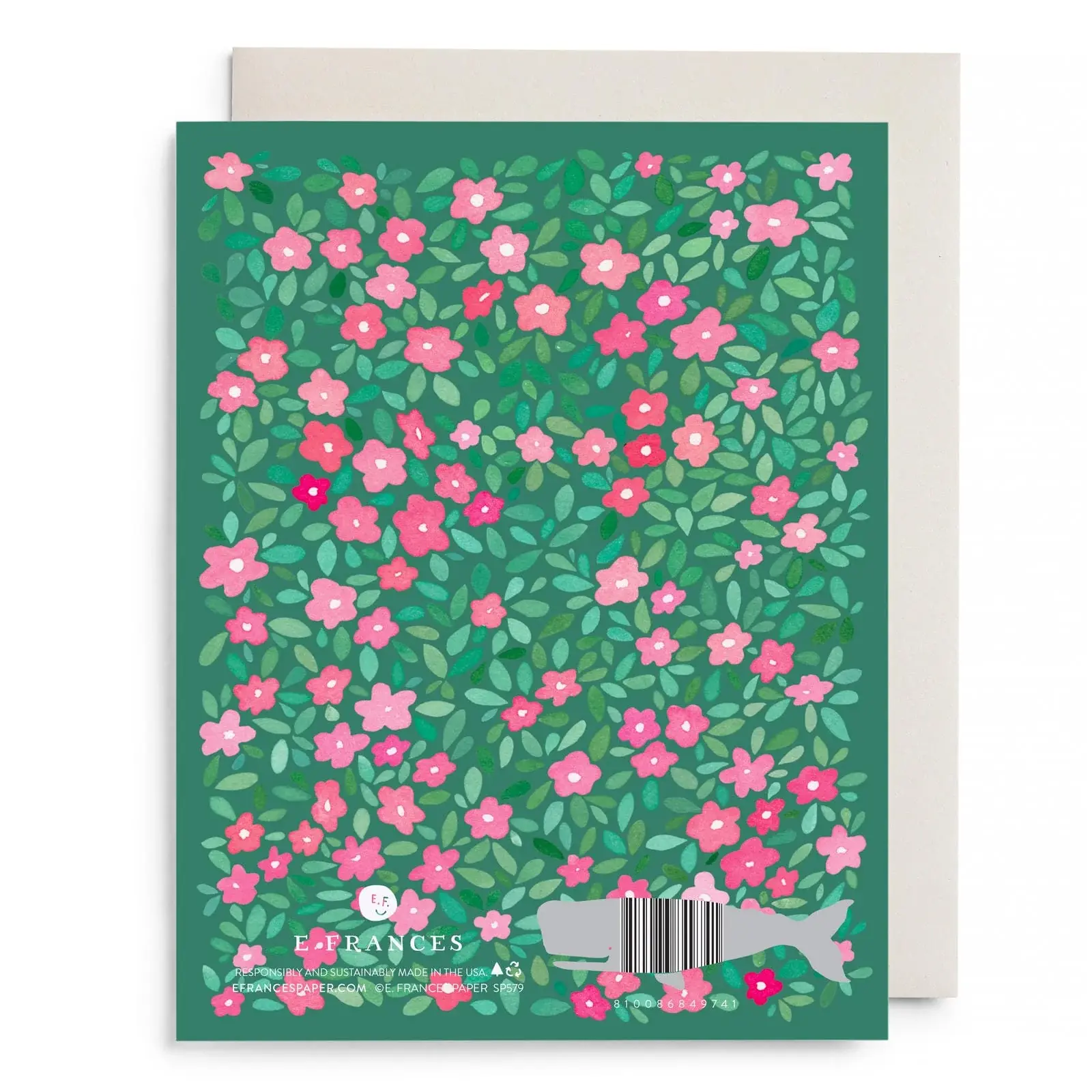 E. Frances Paper Studio - EF EFGCMD0038 - Green Petals Mother's Day Card