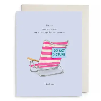 E. Frances Paper Studio - EF EFGCMI0033 - Beach Teach Teacher Card