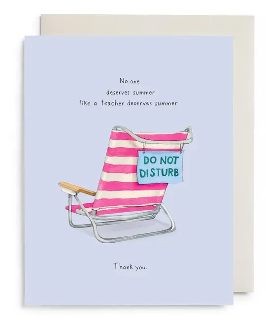 E. Frances Paper Studio - EF EFGCMI0033 - Beach Teach Teacher Card