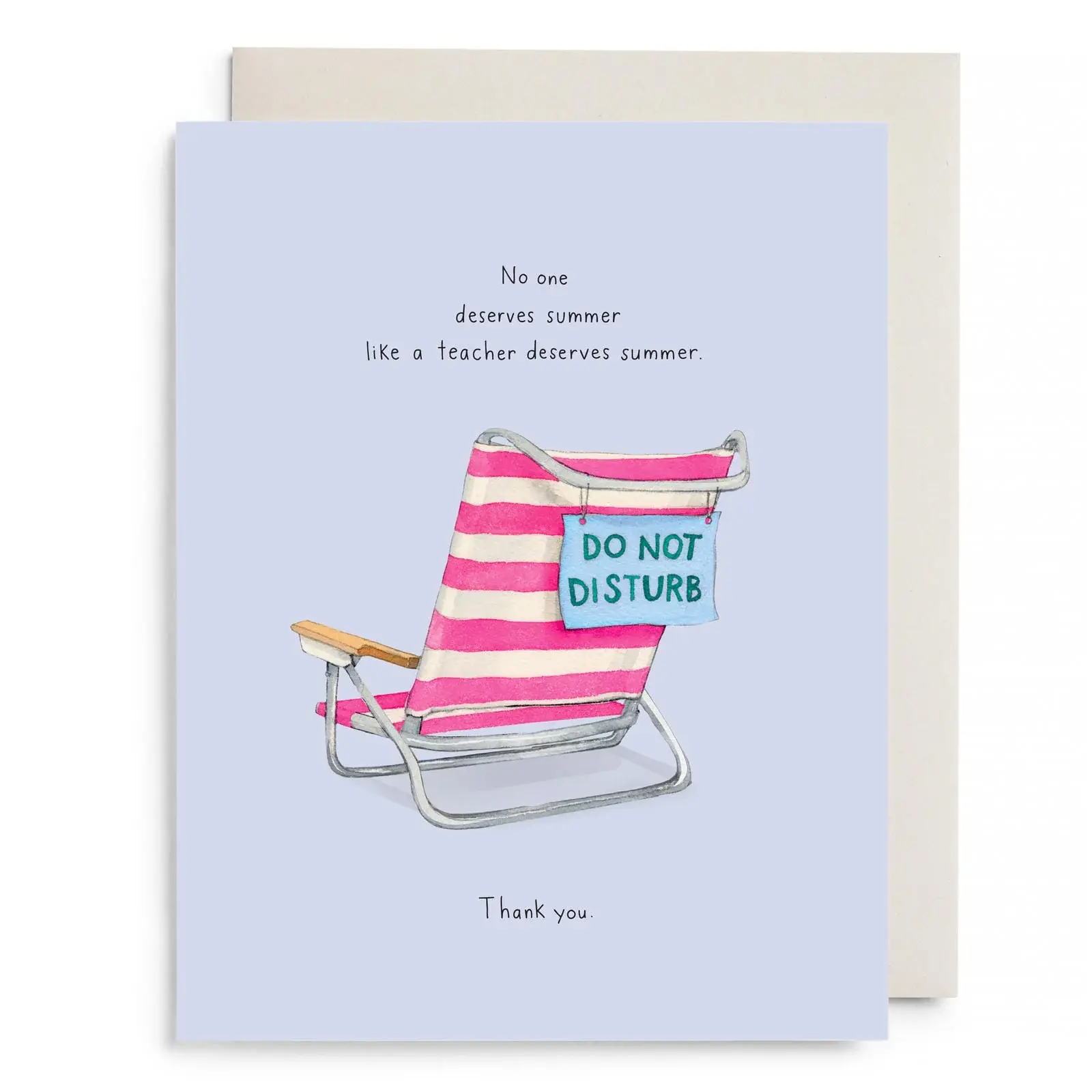 E. Frances Paper Studio - EF EFGCMI0033 - Beach Teach Teacher Card