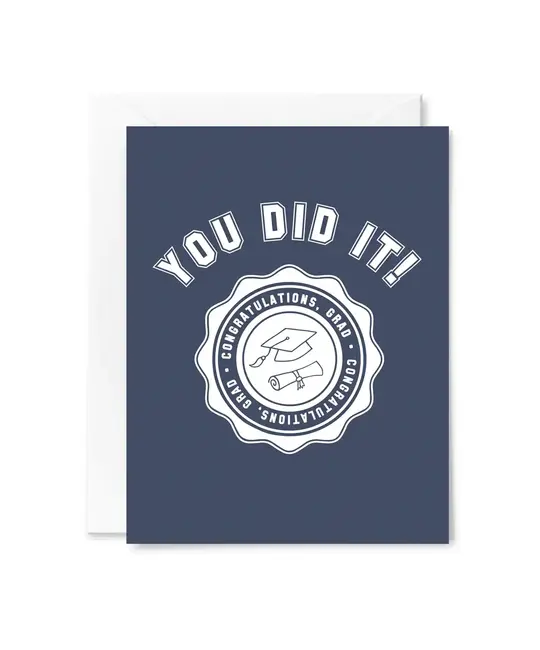 Tiny Hooray - TIH (formerly Little Goat, LG) TIHGCGR0003 - Collegiate Seal Graduation Card
