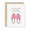 Tiny Hooray - TIH (formerly Little Goat, LG) TIHGCBI - Comfy Cozy Slipper Birthday Card