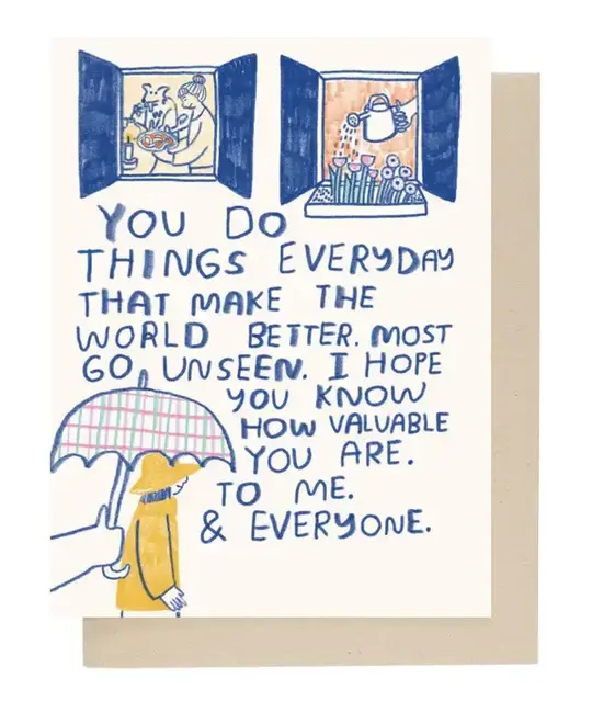 People I've Loved - PIL PILGCFR0008 - You Make The World Better Card