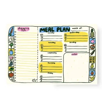 People I've Loved - PIL PIL NP - Meal Plan Planner Notepad