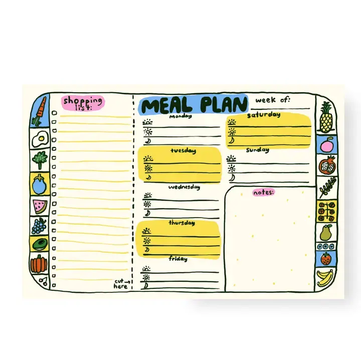 People I've Loved - PIL PIL NP - Meal Plan Planner Notepad