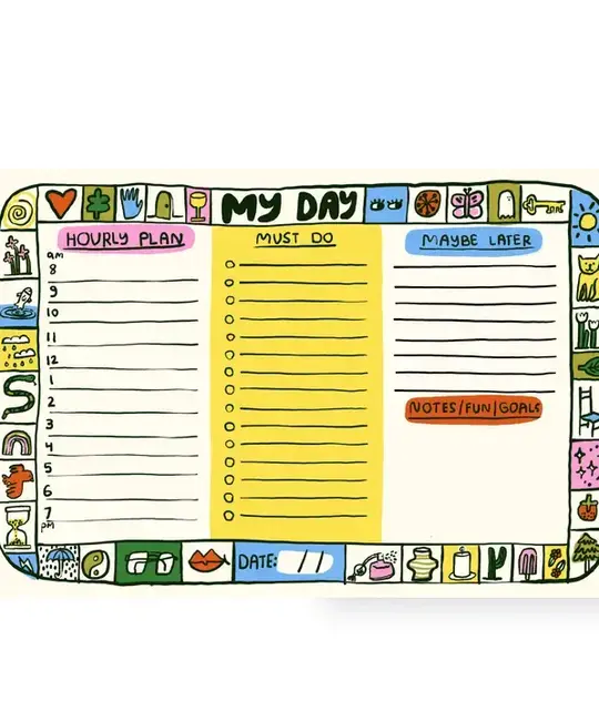 People I've Loved - PIL PIL NP - My Day Daily Planner Notepad